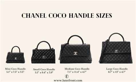 chanel coco handle size|Chanel coco handle medium.